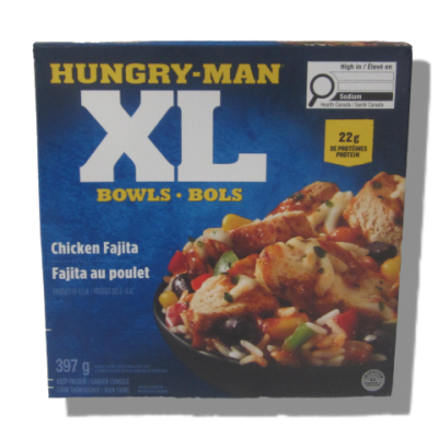 Bol de fajita au poulet Bol XL HUNGRY-MAN 397gr