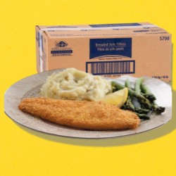 Filet de sole pané pré cuit 4oz High Liner 4.54kg