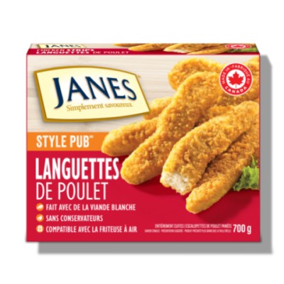 Lanières de poulet style pub croustillantes JANE’S 700gr